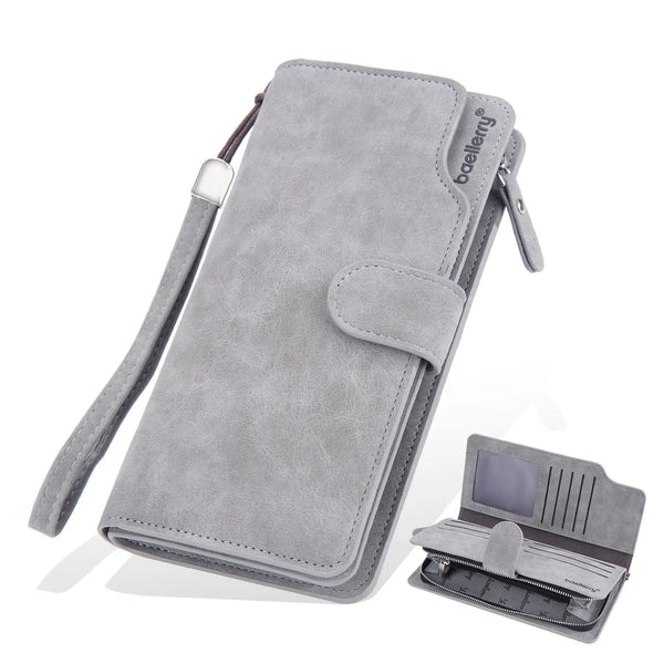 Men Wallets Long Clutch Purse Quality Card Holder Male Purse Zipper Large Capacity Phone Bag Leather Wallet for Men
