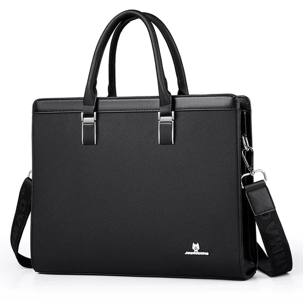 Men's Briefcases Bag Executives Designer PVC Business Office Shoulder Square Side Laptop Bag