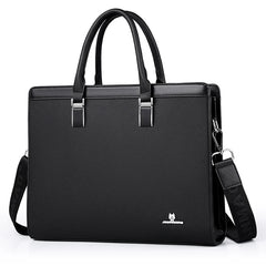 Men's Briefcases Bag Executives Designer PVC Business Office Shoulder Square Side Laptop Bag