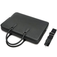Genuine Leather Briefcase for Men, Large Capacity Laptop Bag