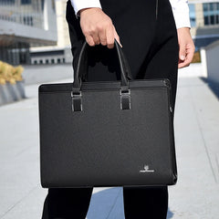Men's Briefcases Bag Executives Designer PVC Business Office Shoulder Square Side Laptop Bag