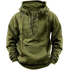 Men's Casual Hoodie Spring Autumn Fashionable Sports Multi-Pocket Trendy Hooded Jacket