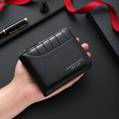 Multifunctional Large Capacity Card Holder with Crocodile Pattern Zipper Wallet