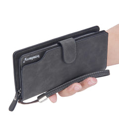 Men Wallets Long Clutch Purse Quality Card Holder Male Purse Zipper Large Capacity Phone Bag Leather Wallet for Men