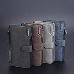 Men Wallets Long Clutch Purse Quality Card Holder Male Purse Zipper Large Capacity Phone Bag Leather Wallet for Men