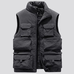 Men's New Keep Warm Fleece Work Sleeveless Jacket Slim Fit