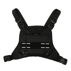 Men's Hiking Chest Bag Sports Front Vest Training Rig Pouch Outdoor Climbing Cycling Running Pack Large Travel Phone Fanny Pack