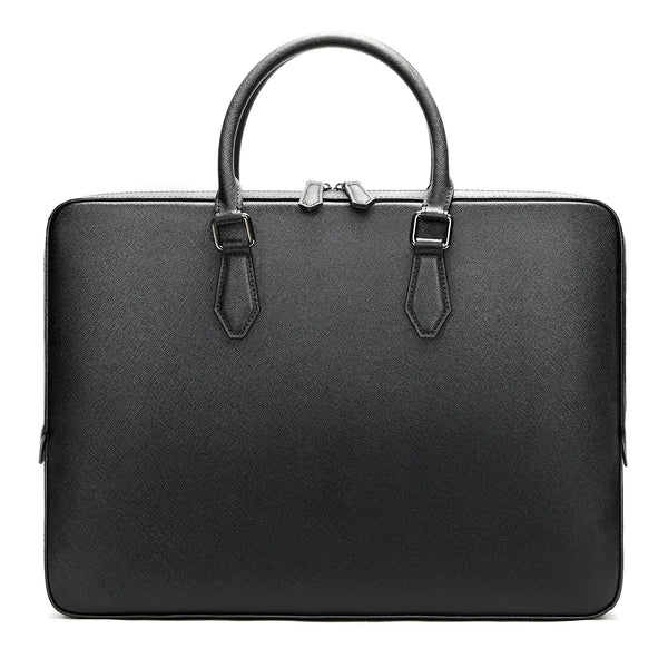 Genuine Leather Briefcase for Men, Large Capacity Laptop Bag