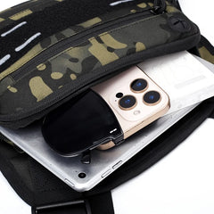 Men's Hiking Chest Bag Sports Front Vest Training Rig Pouch Outdoor Climbing Cycling Running Pack Large Travel Phone Fanny Pack