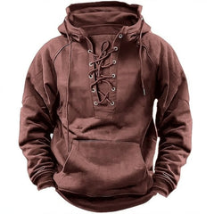 Men's Casual Hoodie Spring Autumn Fashionable Sports Multi-Pocket Trendy Hooded Jacket