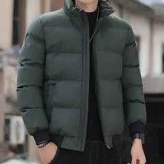 Men's cotton warm jacket - winter fashion trend - Short warm men's jacket
