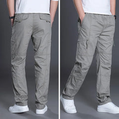 Summer Autumn Fashion Men Pants Casual Cotton Long Pants Straight Joggers