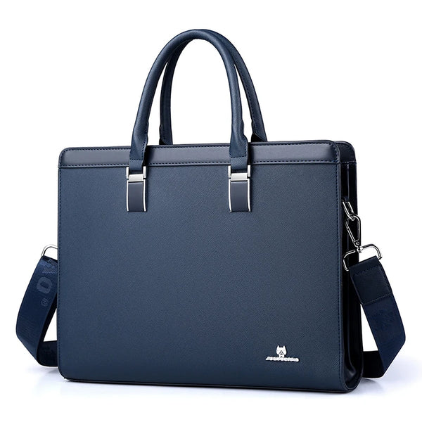Men's Briefcases Bag Executives Designer PVC Business Office Shoulder Square Side Laptop Bag