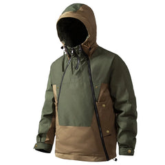 Men's Hooded Jacket - New Style, American-style Functional Double-zip Design