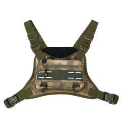 Men's Hiking Chest Bag Sports Front Vest Training Rig Pouch Outdoor Climbing Cycling Running Pack Large Travel Phone Fanny Pack