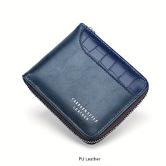 Multifunctional Large Capacity Card Holder with Crocodile Pattern Zipper Wallet