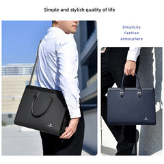 Men's Briefcases Bag Executives Designer PVC Business Office Shoulder Square Side Laptop Bag