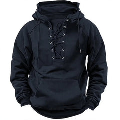 Men's Casual Hoodie Spring Autumn Fashionable Sports Multi-Pocket Trendy Hooded Jacket