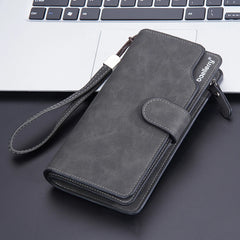Men Wallets Long Clutch Purse Quality Card Holder Male Purse Zipper Large Capacity Phone Bag Leather Wallet for Men