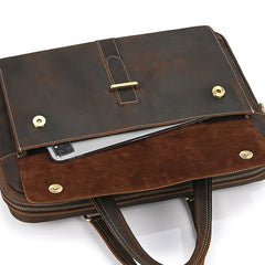 Genuine Leather Briefcase For Men Male Cowskin Laptop Business Handbag