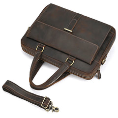 Genuine Leather Briefcase For Men Male Cowskin Laptop Business Handbag