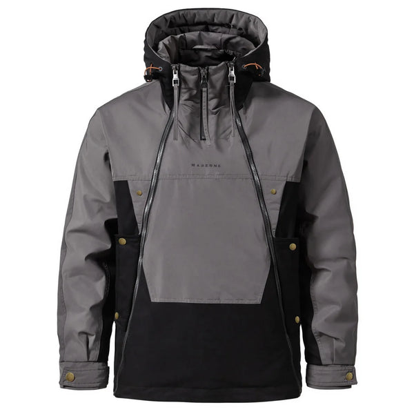 Men's Hooded Jacket - New Style, American-style Functional Double-zip Design