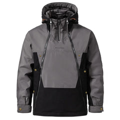 Men's Hooded Jacket - New Style, American-style Functional Double-zip Design