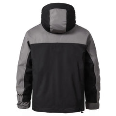 Men's Hooded Jacket - New Style, American-style Functional Double-zip Design