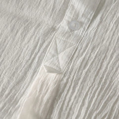 Casual Hawaiian Shirts Men Cotton Linen Designer Brand Slim Fit  White Shirt