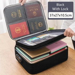Document Organizer Briefcase A4 Folder Holder Men's Women's Bag
