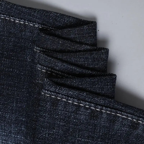 Men's jeans stretch fashionable black pants slim fit straight leg pants