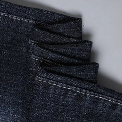 Men's jeans stretch fashionable black pants slim fit straight leg pants