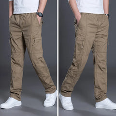 Summer Autumn Fashion Men Pants Casual Cotton Long Pants Straight Joggers
