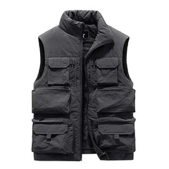 Men's New Keep Warm Fleece Work Sleeveless Jacket Slim Fit