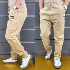 Men's Casual Pants Corduroy Office Autumn Winter Business Male Trousers