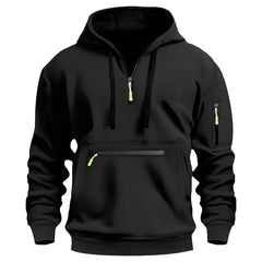 Men's Hoodies Winter Hooded Shirt Wear Fleece Multi Pocket Fashion Tops Hoody