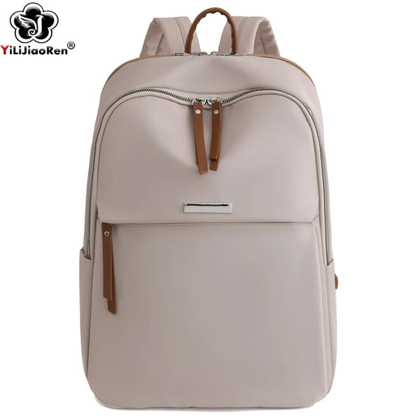 Waterproof Nylon Back Pack Women Business Laptop Backpacks Ladies