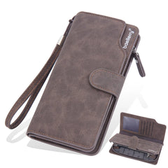 Men Wallets Long Clutch Purse Quality Card Holder Male Purse Zipper Large Capacity Phone Bag Leather Wallet for Men