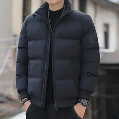 Men's cotton warm jacket - winter fashion trend - Short warm men's jacket