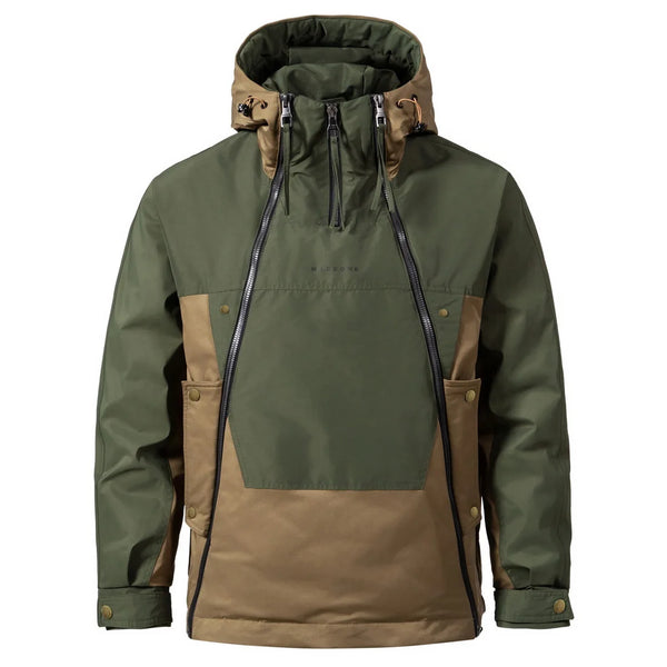 Men's Hooded Jacket - New Style, American-style Functional Double-zip Design