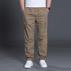 Summer Autumn Fashion Men Pants Casual Cotton Long Pants Straight Joggers