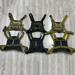 Men's Hiking Chest Bag Sports Front Vest Training Rig Pouch Outdoor Climbing Cycling Running Pack Large Travel Phone Fanny Pack