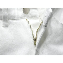 Streetwear Ripped White Denim Shorts Men New Fashion Knee Length Jeans